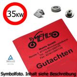 Drossel / Leistungsreduzierung fr Yamaha FZR 600 auf 35 kw