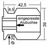 GSG Schwingenschutz / Heckstnderaufnahme Kunststoff fr Suzuki GSX-R 750 00-05